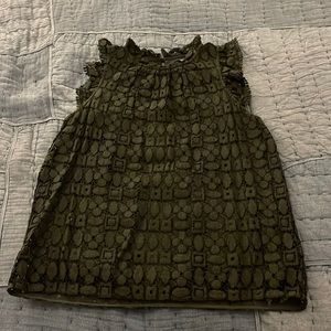 Green Anthropologie Top